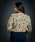 Half Sleeve Printed Chiffon Round Neck Top